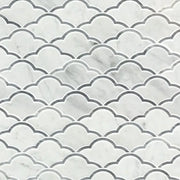 Gạch Mosaic Lục Giác Đá Trắng Carrara 10mm Nội Thất