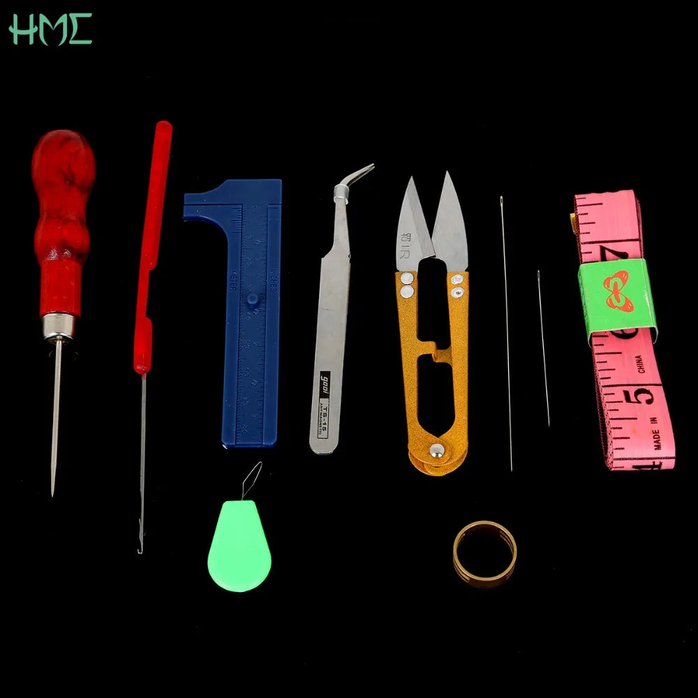 DIY Jewelry Making Tool Kit: Needle, Scissors, Ring, Ruler