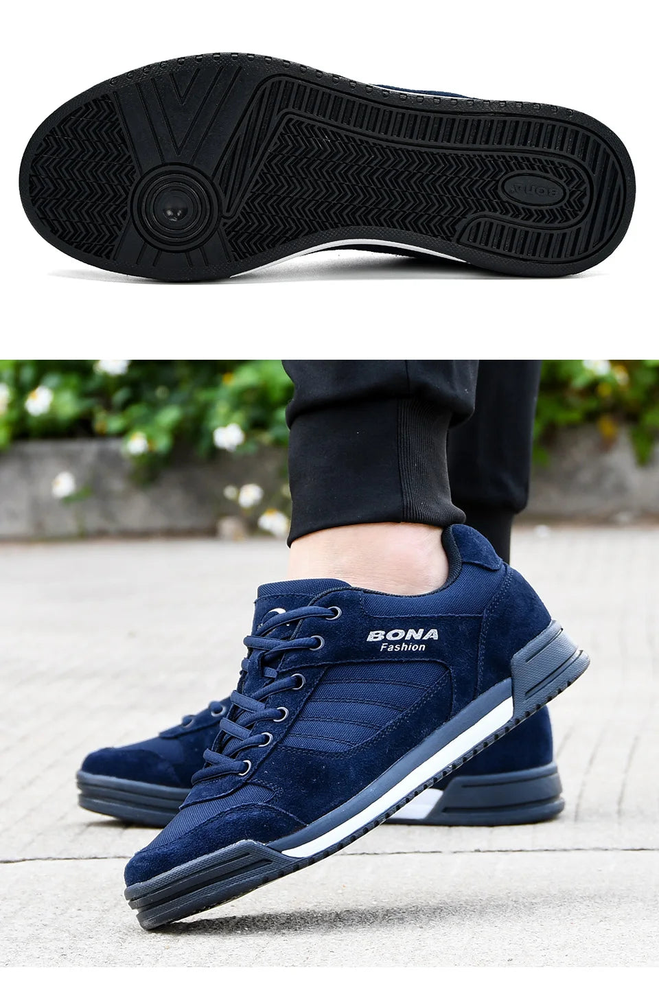 BONA Skateboarding Shoes for Men and Women Breathable Multi-Function
