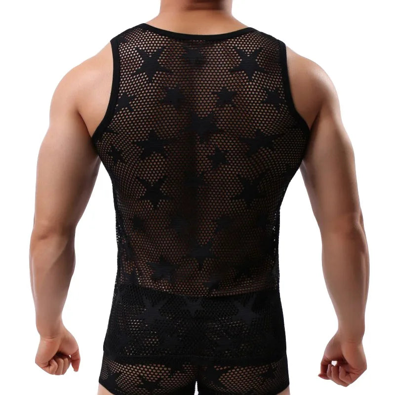 Áo Tank Top Mesh Thể Hình Nam Thoáng Khí 50 ký tự - Daisan Mart