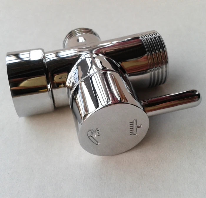 Brass European G3/4 Diverter Vavle Chrome Plated Bathroom Accessories Shower Set Diverter adapter for faucet