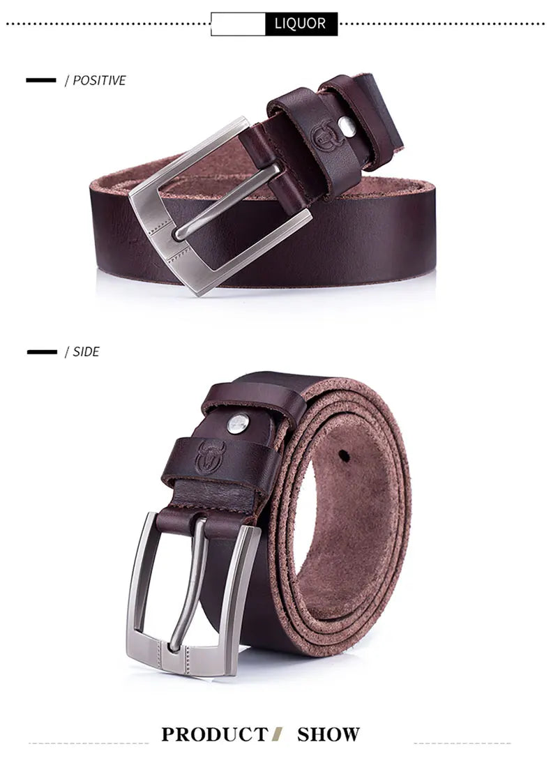 Thắt Lưng Nam Đẳng Cấp BULLCAPTAIN Retro Pin Classic