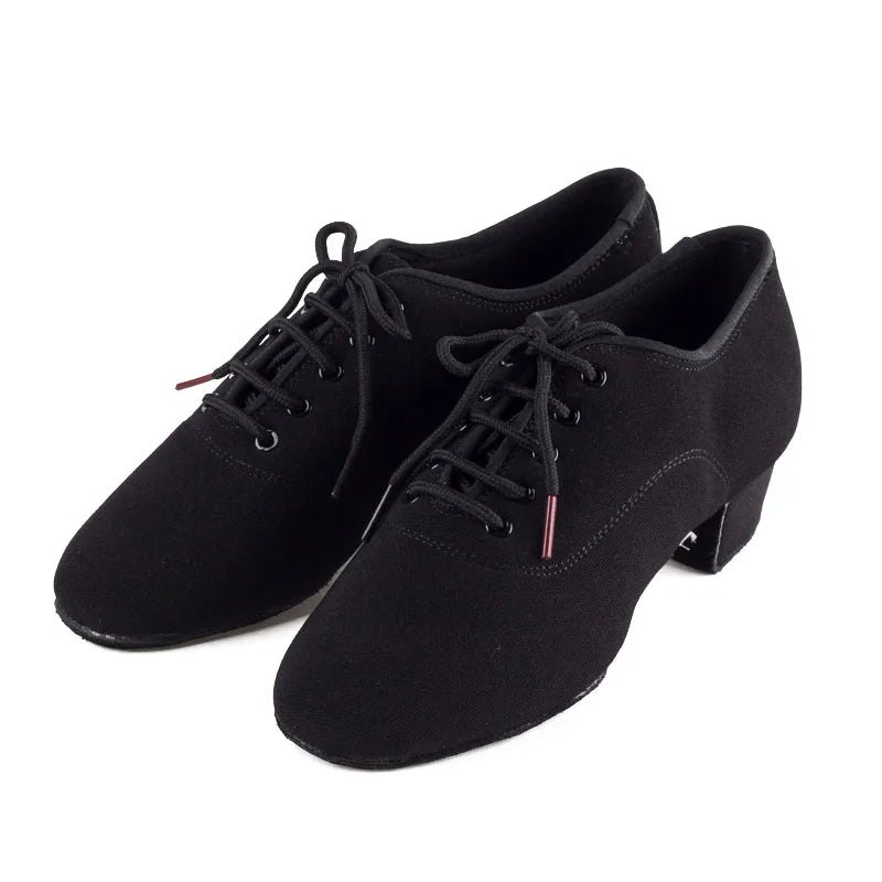 Men's Latin Dance Shoes Canvas Soft Sole 4.5cm