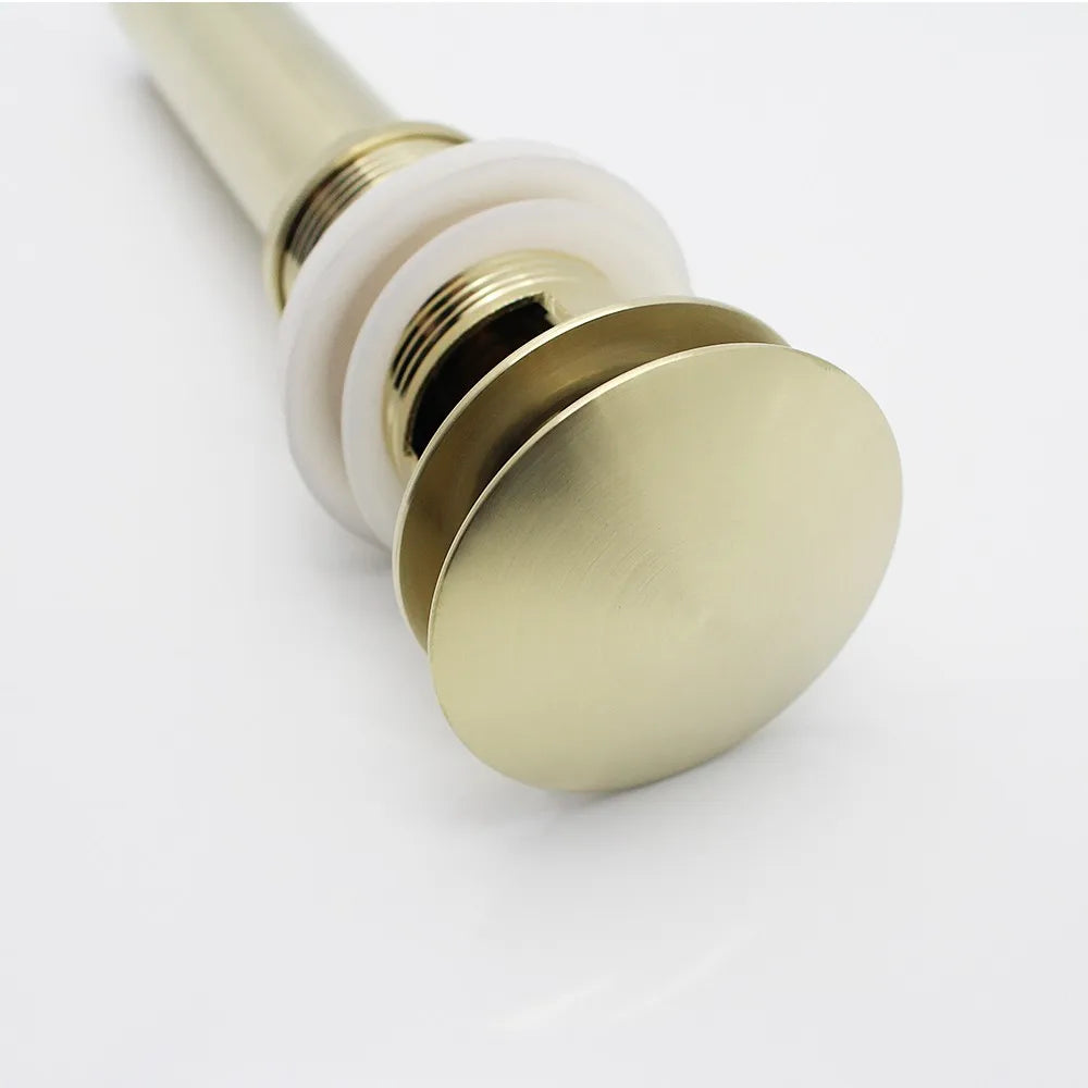 Bathroom Vessel Sink Drain Stopper, Push Pop up Drain - Daisan Mart