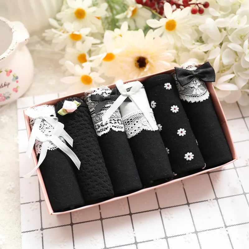 Combo of 6 Cute and Cool Women's Lace Panties