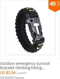 4mm Paracorde Multi-Functional Christmas LED Survival Bracelet