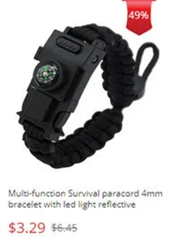 Multi-function LED Bracelet for Christmas, Outdoor Survival