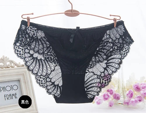 Women's Sexy 6XL Floral Lace Seamless Panties