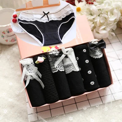 Combo of 6 Cute and Cool Women's Lace Panties