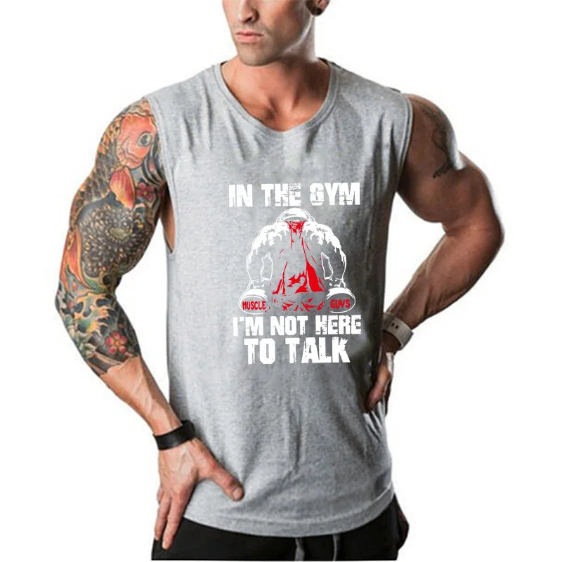 Áo Tank Top Nam Tập Gym Thoáng Khí Cotton Cơ Bắp - Daisan Mart