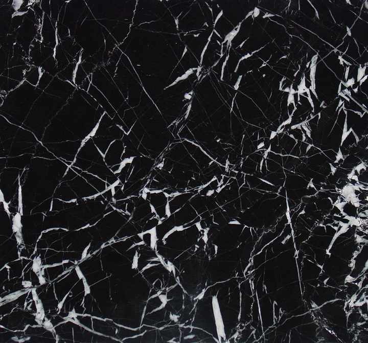 12x12 Nero Marquina black marble floor tiles honed with white veins, interior mosaic tiles on sale 