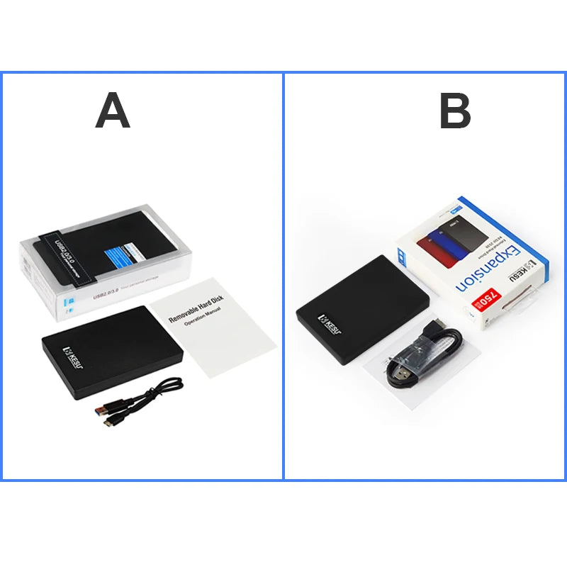 2TB/1TB/500GB USB 2.5 Portable Hard Drive for Computer