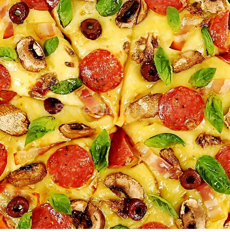 Custom 3D Mural Wallpaper Wall Painting Personalized Pizza Shop Blackboard Photo Wall Paper Cafe Restaurant Backdrop Wall Decor