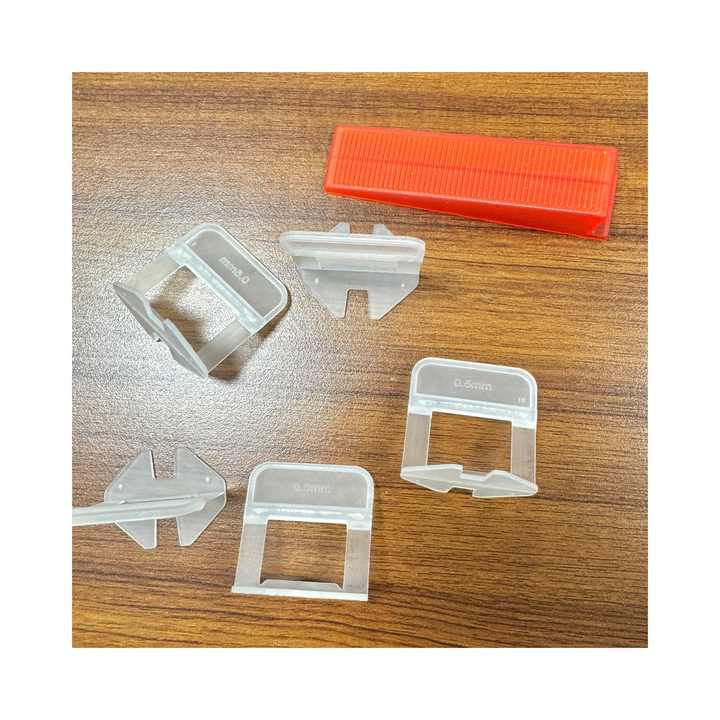 0.5mm Custom Tile Leveling System Tile Accessories Floor Leveler Ceramic Plastic Clamps and Pads 