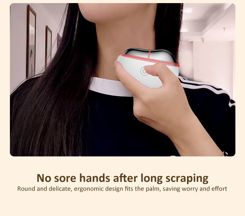 Electronic scraping massage beauty device customized logo, CE certified, easy to use, helps to firm the skin of the face and neck 