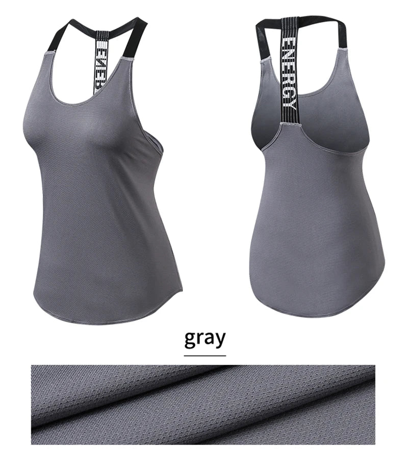 Áo Gym Nữ Thoáng Mát Lưng Hở Chữ Cá Tính - Daisan Mart