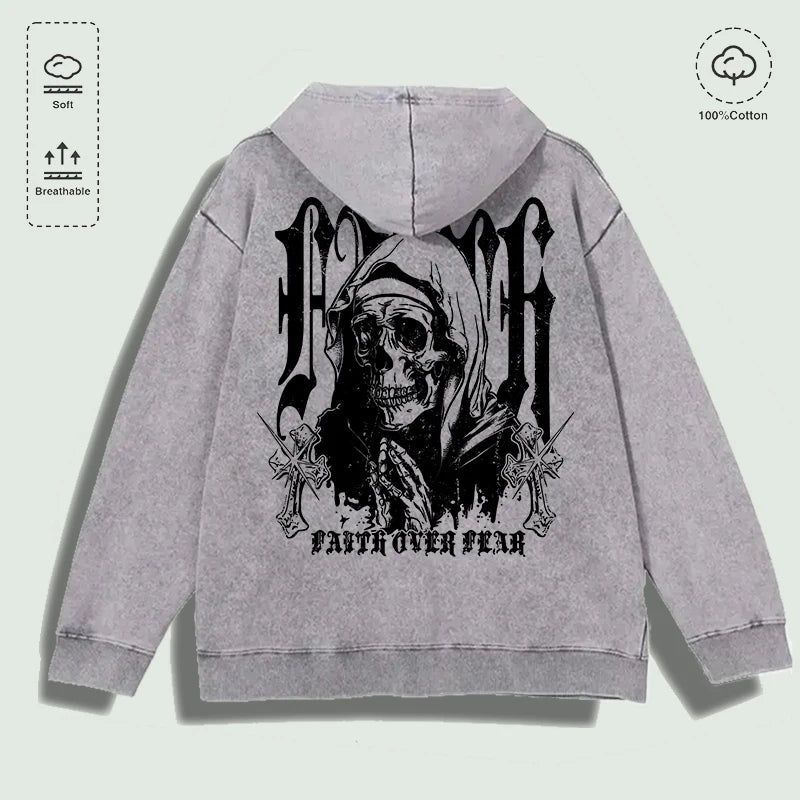 Áo Hoodie Cotton Niềm Tin Vượt Qua Nỗi Sợ Đa Sắc - Daisan Mart