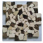 Modern kitchen wall tiles pebble marble mosaic floor 
