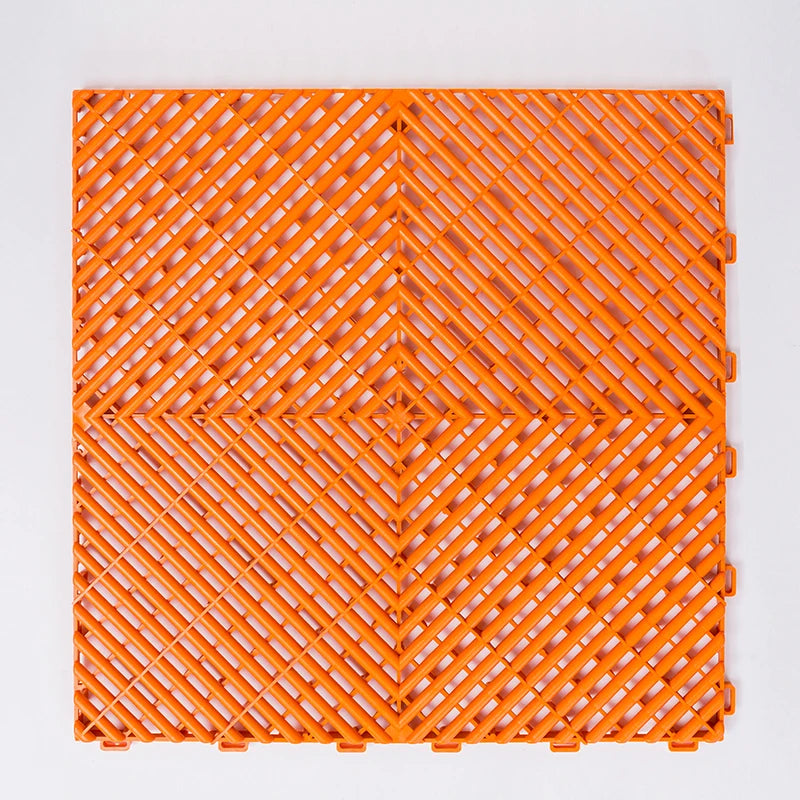Modular Vented Floor Tiles for Garage Workshop - Anti-Slip Surface, Quick Drain Design - Daisan Mart