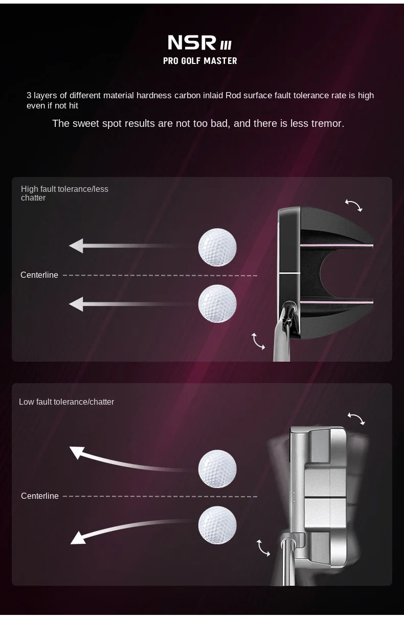 PGM NSR3 Women's Putter - Light, Balanced, Easy to Hit