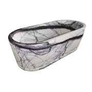 Exotic Lilac Marble Bathtub Unique Purple Vein Marble Bathroom Furniture Natural Stone Freestanding Bathtub 