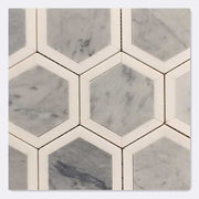 Marble grey polished mosaic tiles for interior floors and walls