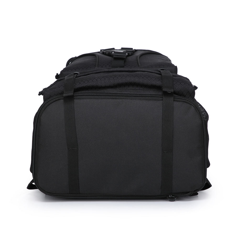 Khuyến mãi hấp dẫn: Ba lô đi bộ đường dài chống thấm nước 30L màu đen, kèm áo mưa, lót Polyester, dùng cho cắm trại