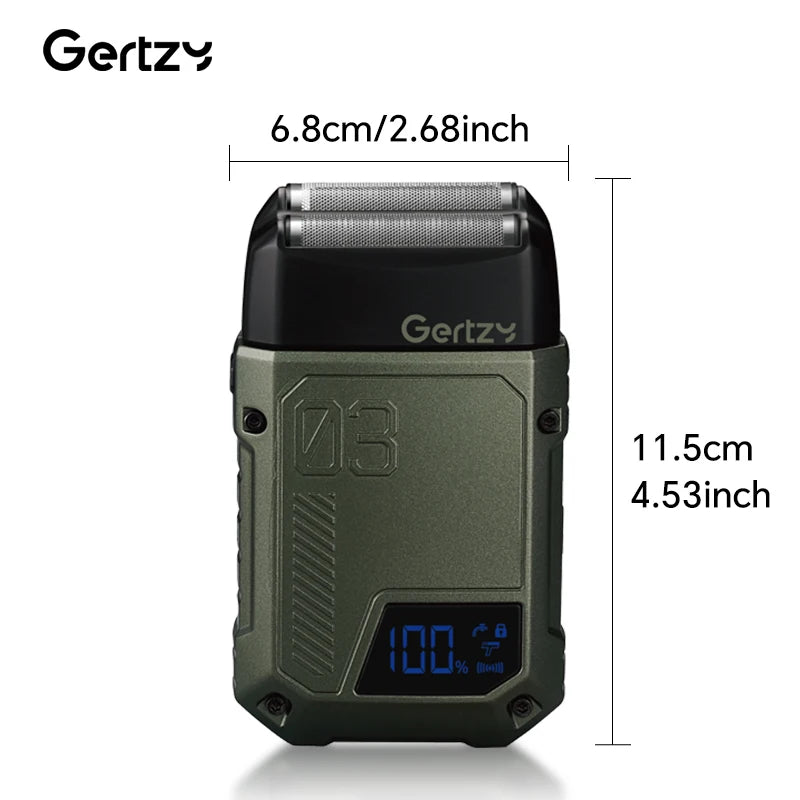 Aluminum USB electric shaver for men convenient travel