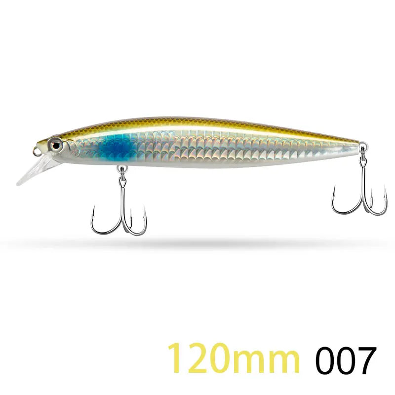 D1 Minnow Fishing Bait Suspending Floating 145mm/120mm Artificial Wobblers For Bass Tuna Flatfish