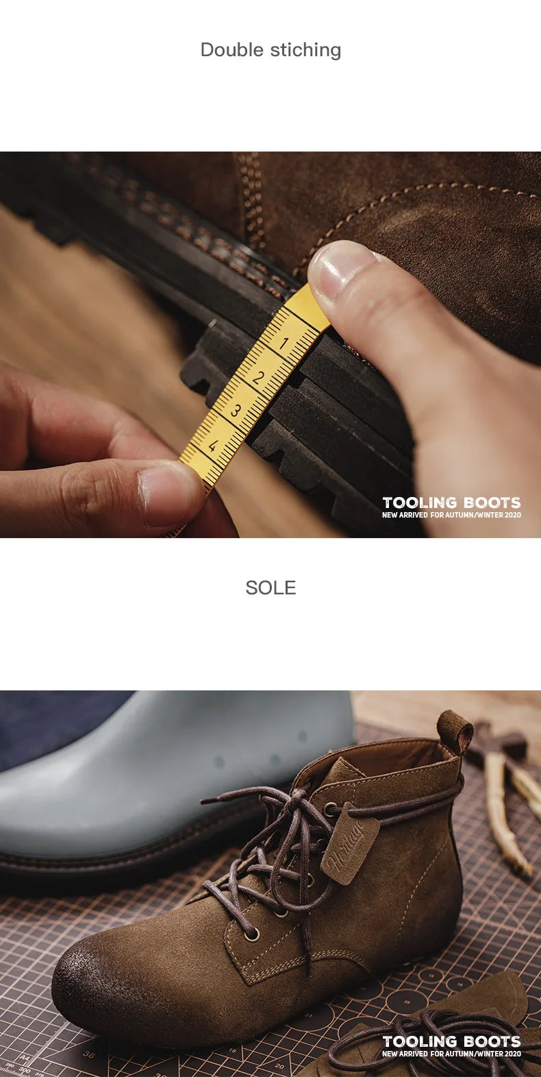 Giày Boot Nam Da Lộn Cổ Cao Lót Lông Maden Vintage