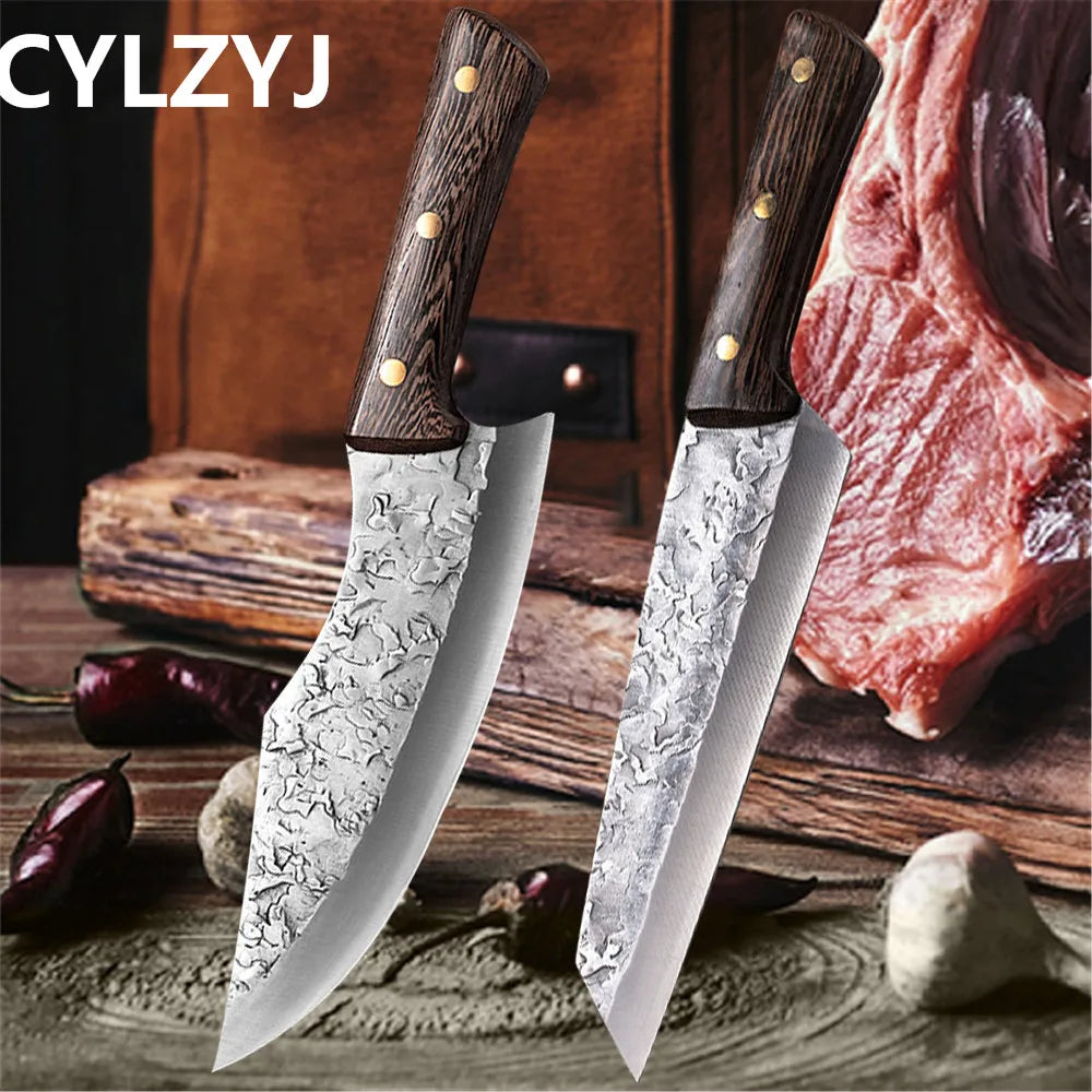 Serbian Chef's Hand-Forged Stainless Steel Boning Knife 50cm