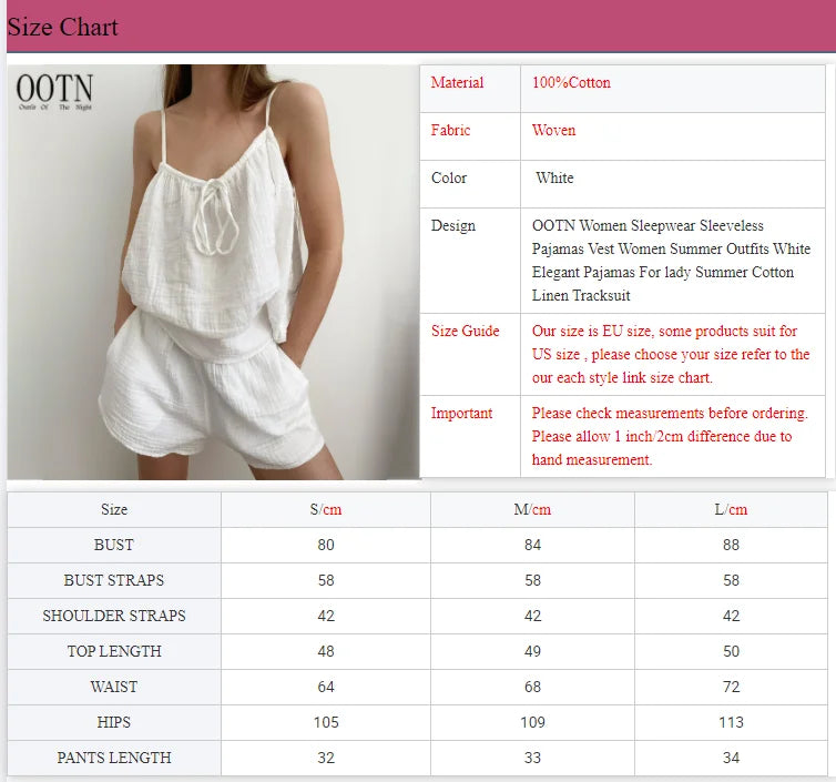 QINSI 2025 Cotton Pajamas Women Sexy Summer Straps