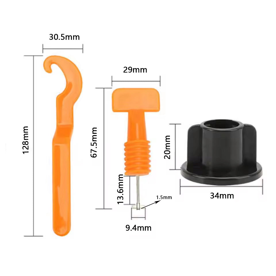 Cheap Reusable Plastic Wedge and Tile Leveling Kit 1.5mm 