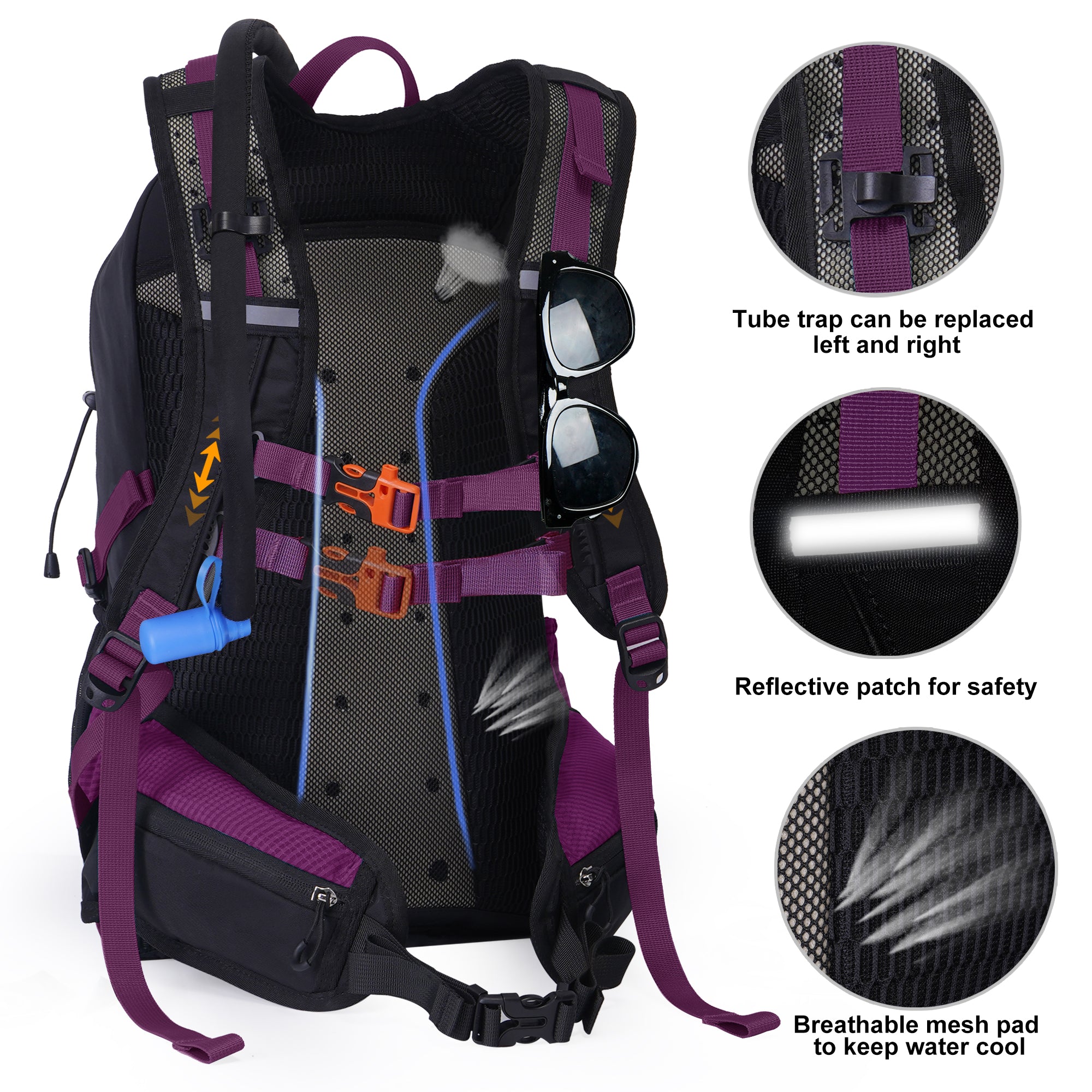 Ba lô đi xe đạp bán sỉ từ nhà máy, phong cách thời trang, có ngăn đựng bình nước, chống thấm nước, dùng đi du lịch giải trí cho nam và nữ