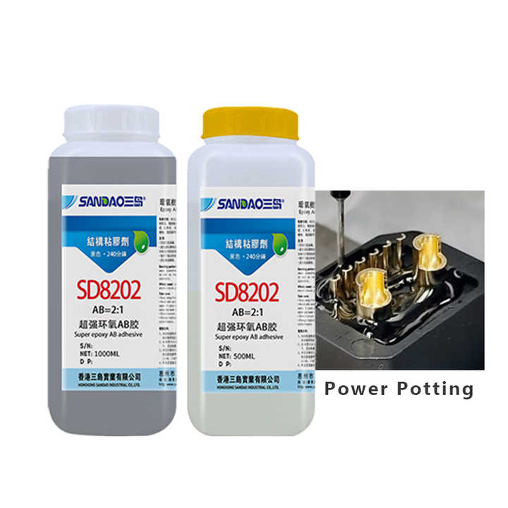 Transparent Epoxy Resin Adhesive Waterproof High Temperature Resistant Insulated Electronic Lamp 