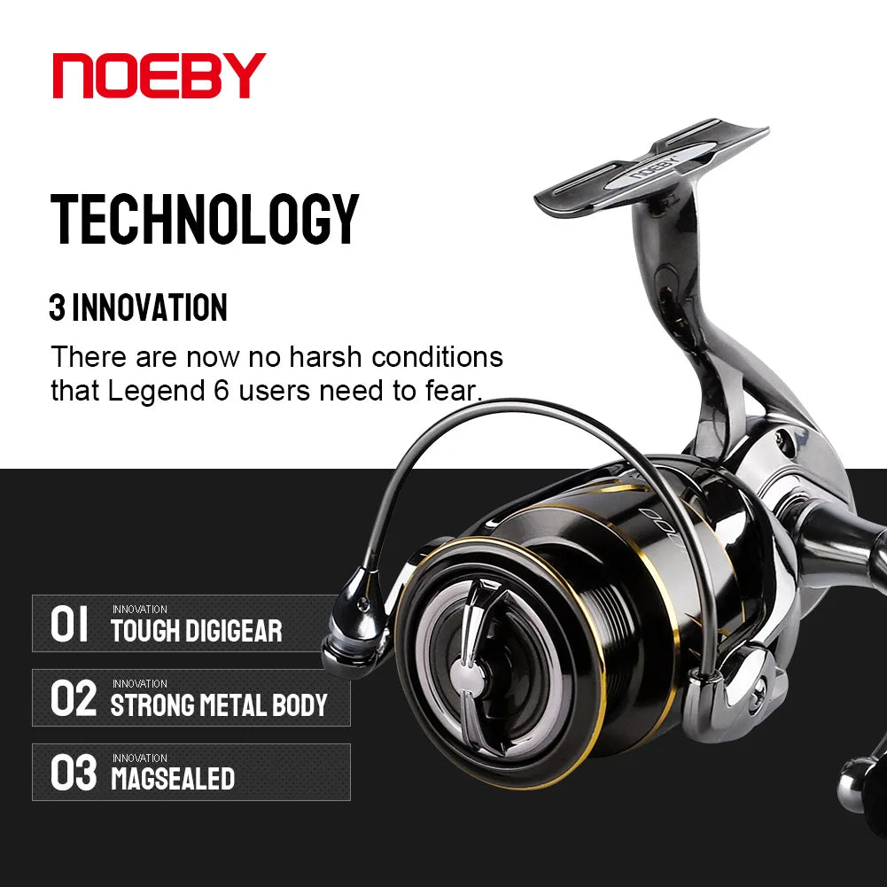 Hot Sale 2000-6000 Legend Series Metal Arm Fishing Tackle Sea Water Spinning Fishing Reels