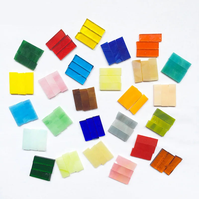 Thanh Mosaic Kính Tái Chế 7x21mm Trang Trí DIY 1000g