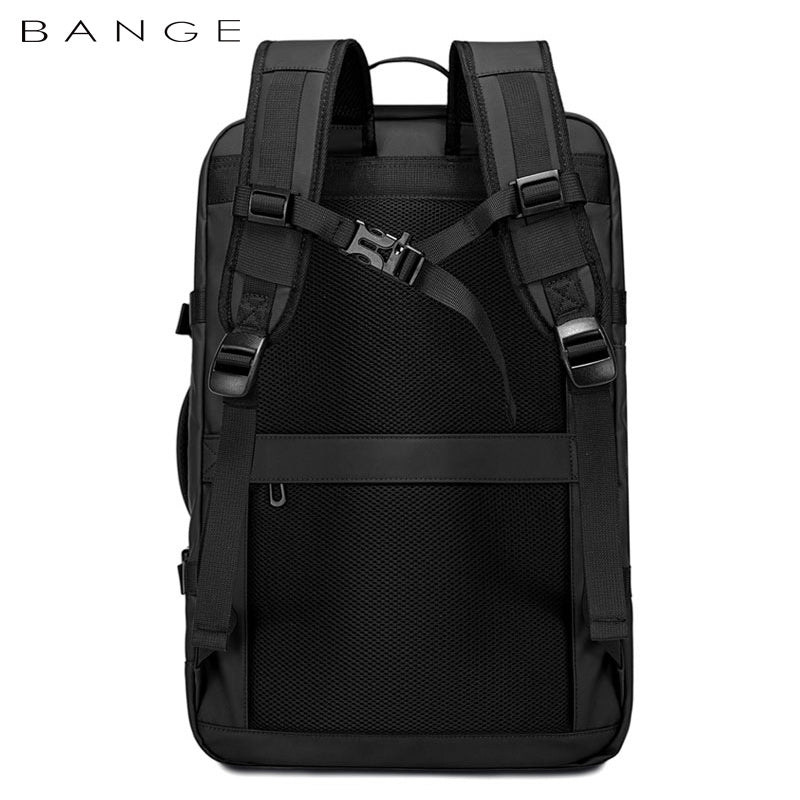 BANGE Ba lô đựng laptop nam, chống thấm nước, cổng USB, có thể mở rộng, dùng đi học, du lịch, bán sỉ, bán chạy tại nhà máy, tùy chỉnh.