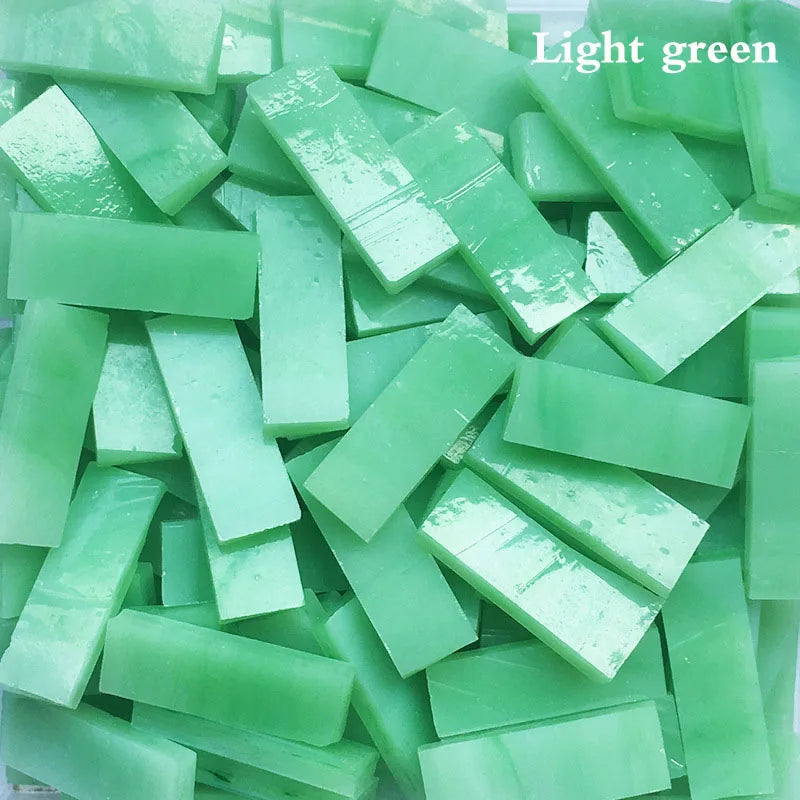 Thanh Mosaic Kính Tái Chế 7x21mm Trang Trí DIY 1000g