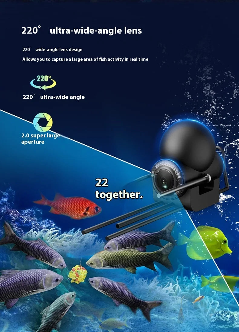 Outdoor Waterproof Fish Camera with English Support
