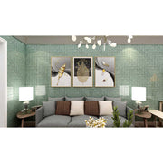 Jade Green Wave Border Subway Wall Tiles 75X300 
