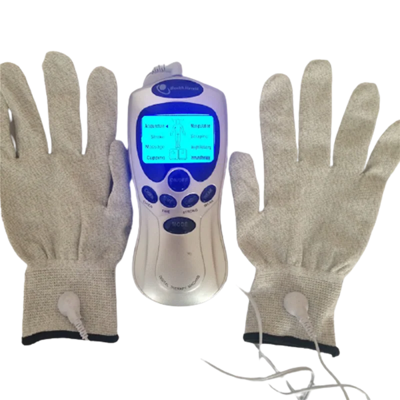 8 Mode Electric Pulse Massager Therapy Gloves and Slippers