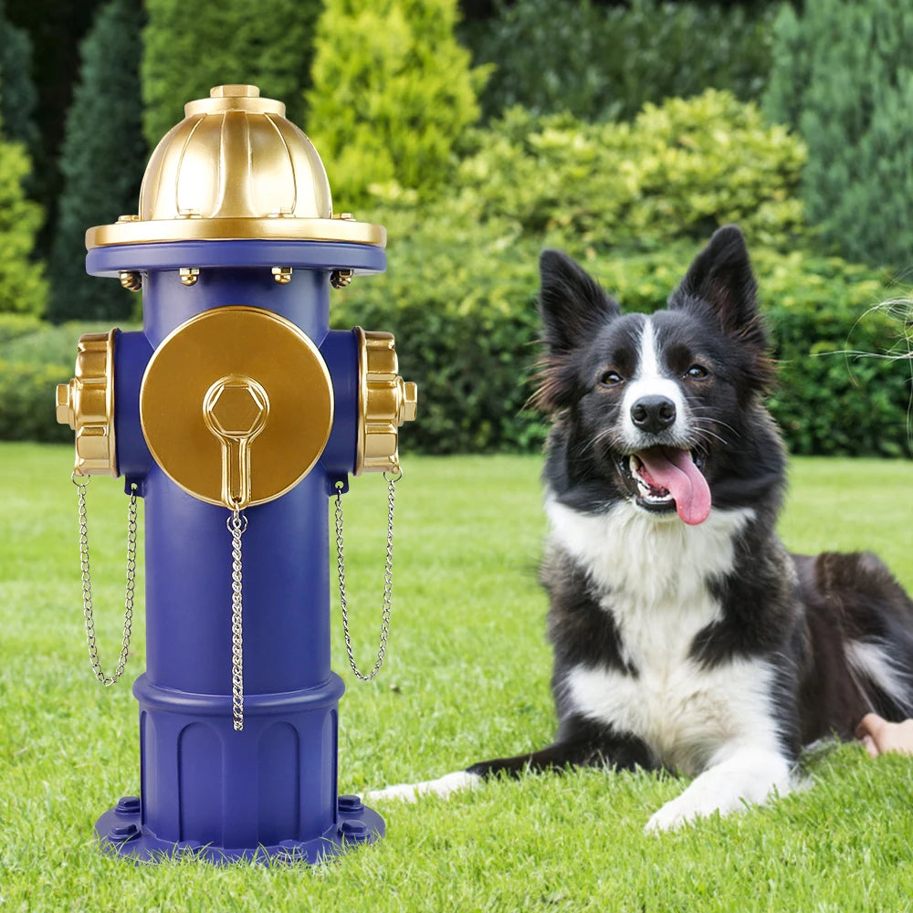 Realistic Large Blue Fire Hydrant - Halloween Home Decor & Outdoor Decor, Fit Patio Resin Craft Ornament - Daisan Mart
