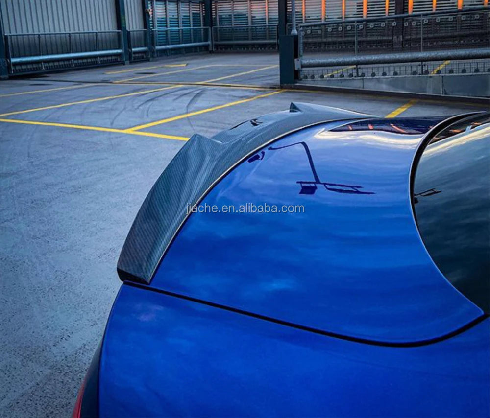 Carbon Fiber Rear Trunk Lip Spoiler Cars Accessories for Audi S5 B8 B8.5 Coupe 2011+ FRP Rear Boot Spoiler Lip Wing Body Kits - Daisan Mart