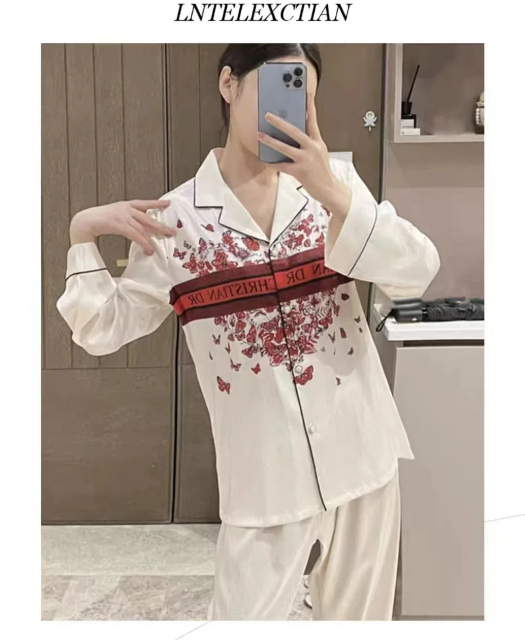 Bộ Đồ Ngủ Nữ Mùa Xuân Samwestart Dài Tay Thoáng Mát