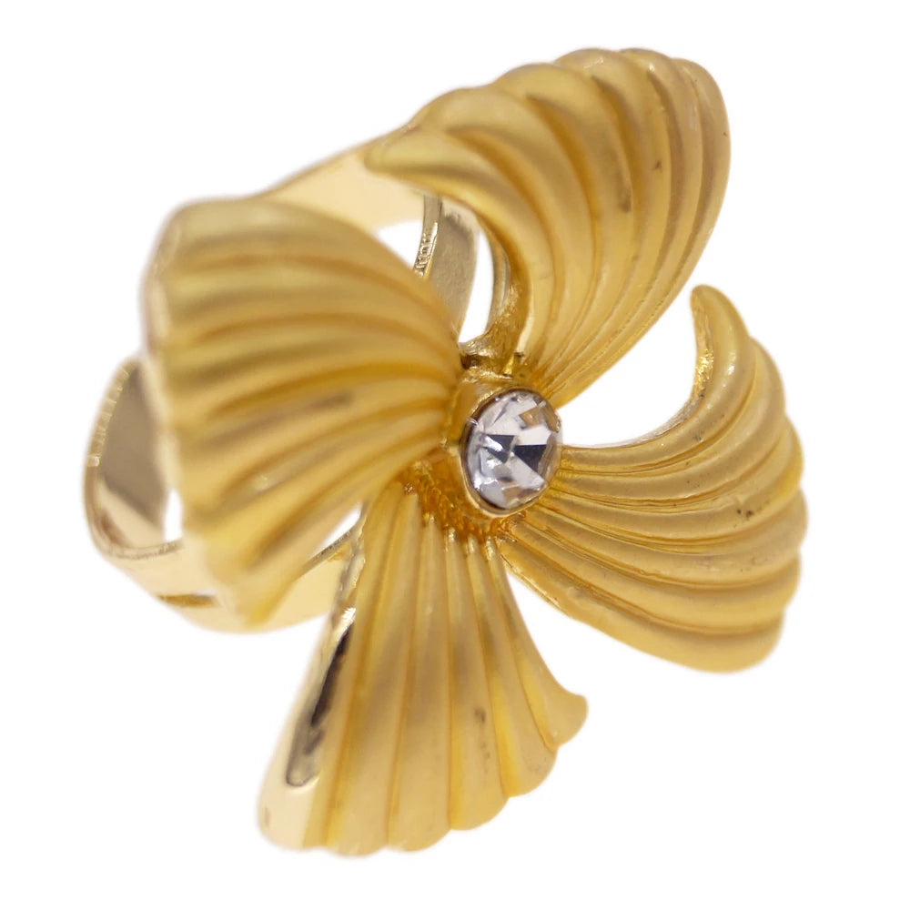 Nhẫn Hoa Mạ Vàng 18K Đính Đá Cao Cấp Zhuerrui - Daisan Mart