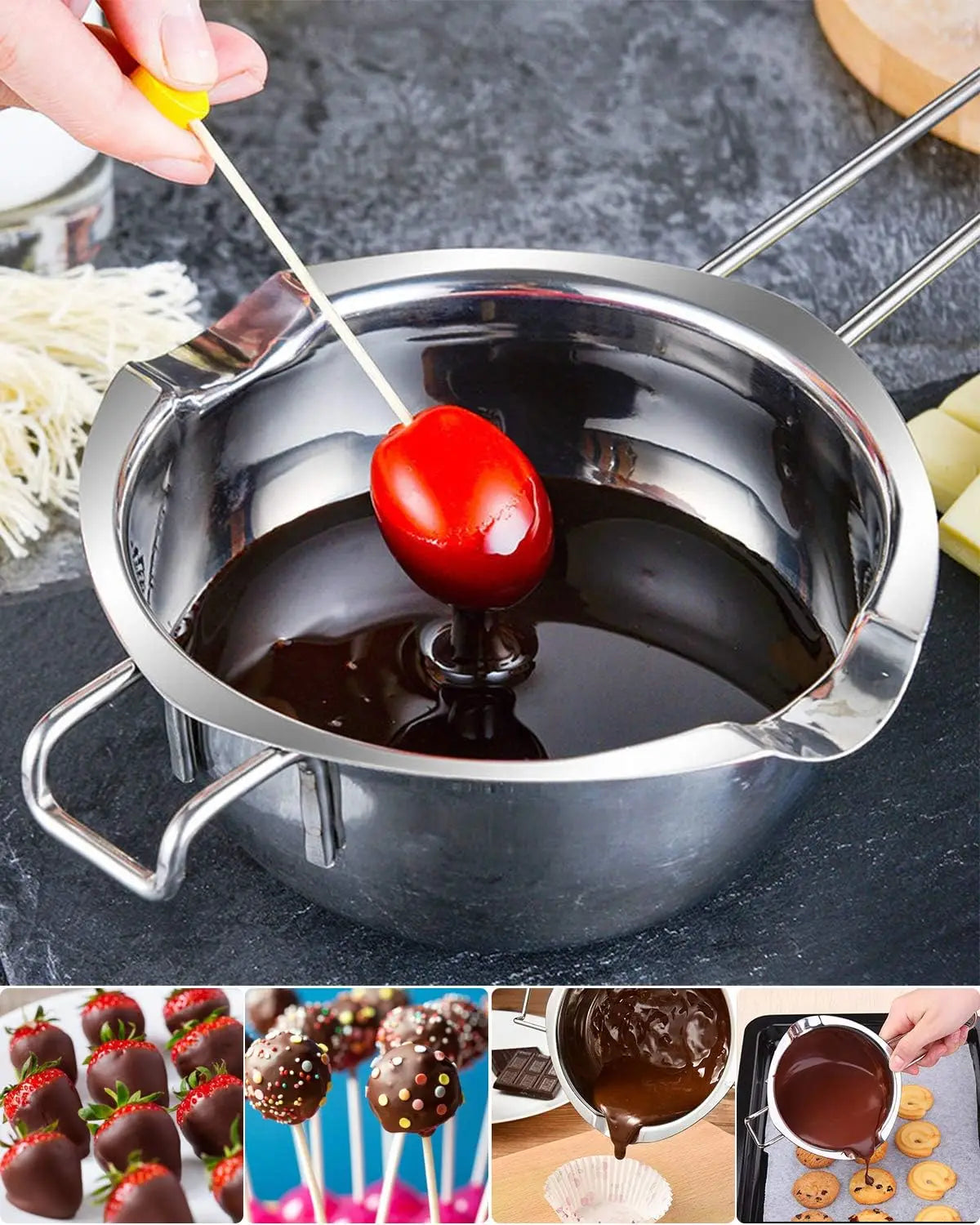 Stainless Steel Double Boiler 480ML - Chocolate Melting
