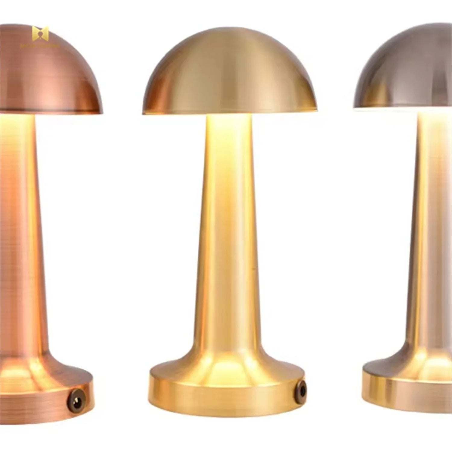 Modern Design Cordless Table Lamp Dome LED Rechargeable with Battery Power Small Portable for Home Office Living Room