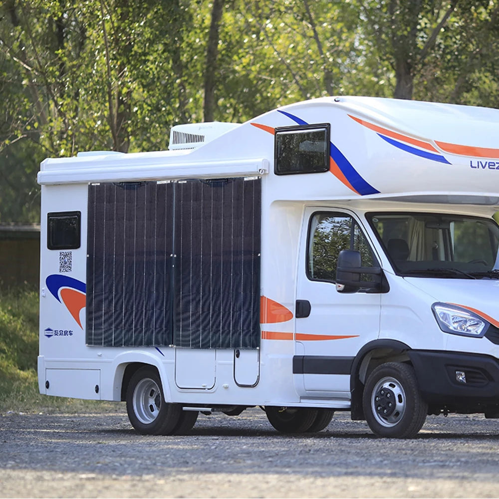 600W Solar Panel Kit Flexible Monocrystalline Cell 18 Volts 120 Watts Solar Panels 12V 24V Battery Charger For Home RV Caravan