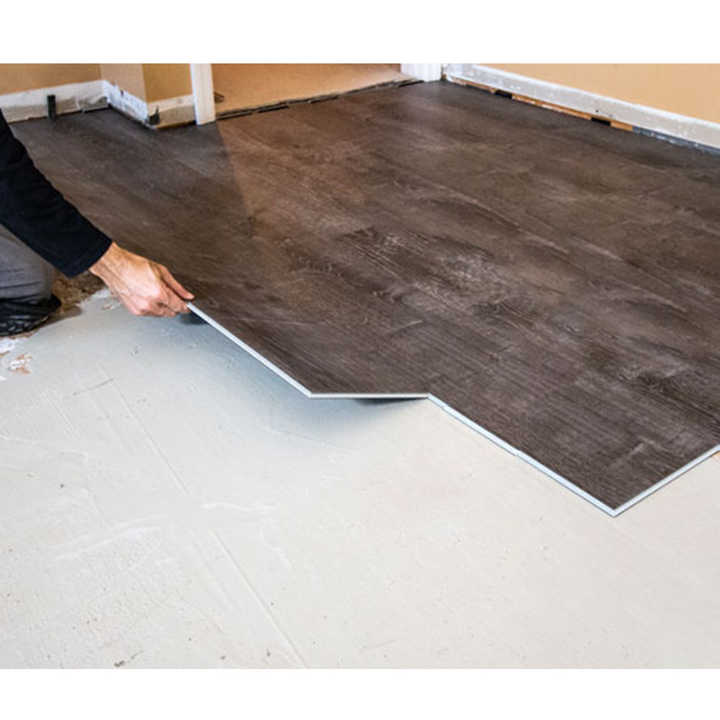 Waterproof Spc plastic floor 5mm + 0.3mm / 0.5mm / 0.7mm Lvp Vinyl Plank 20mil plastic floor High-end Vinyl plastic floor 